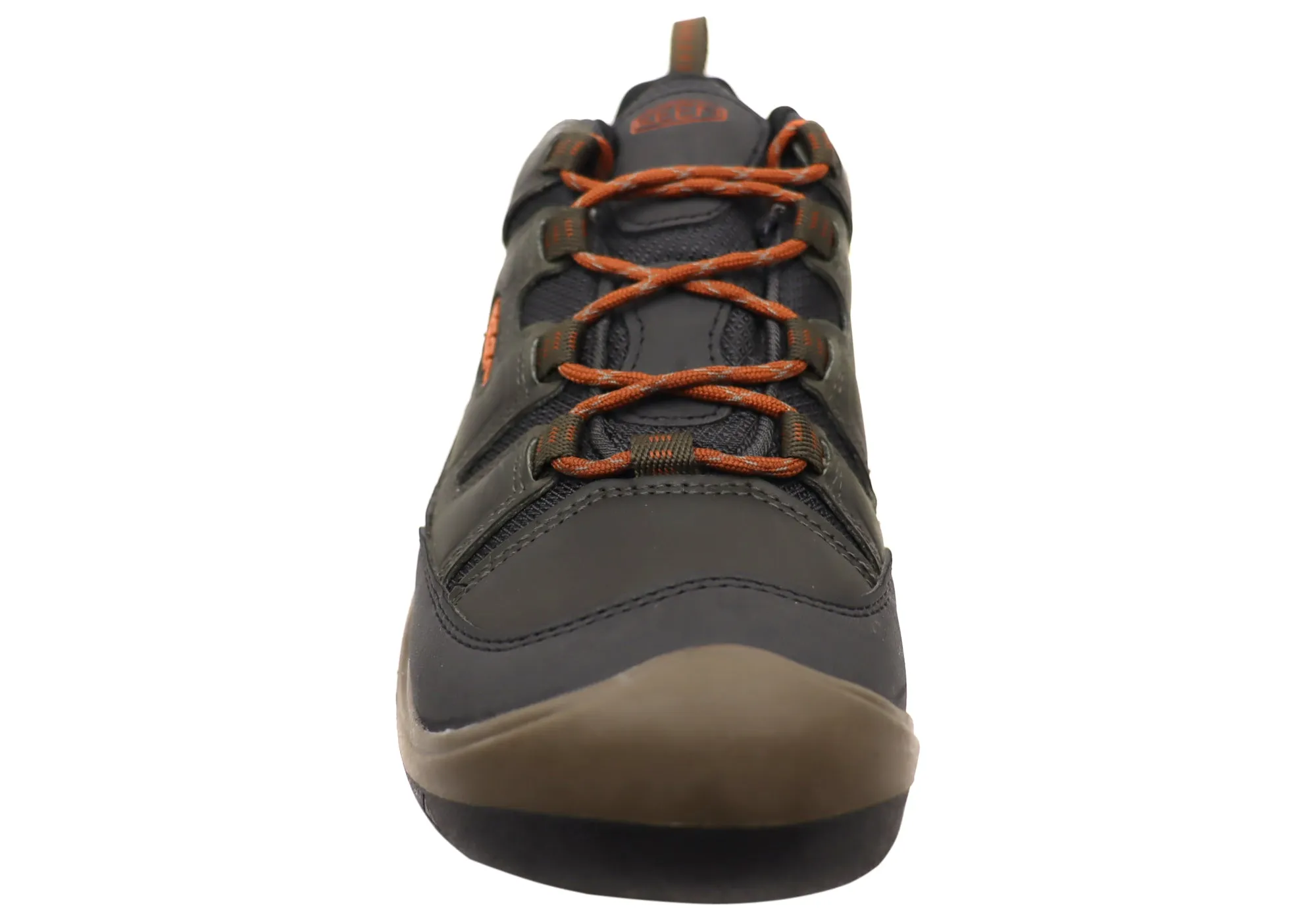 Chaussures de randonnée larges imperméables pour hommes en cuir Keen Circadia