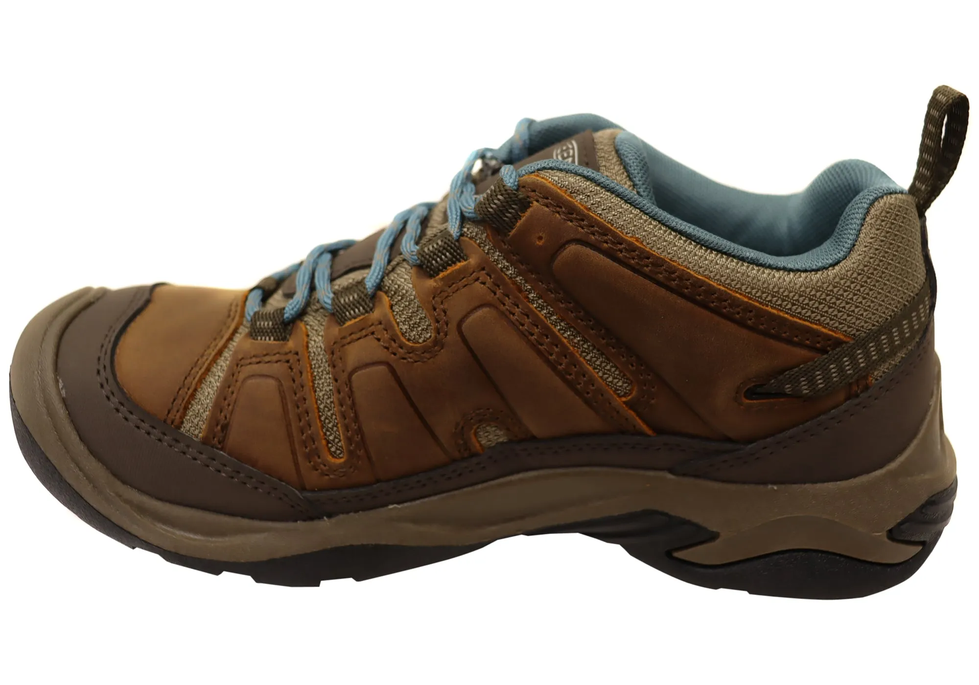 Chaussures de randonnée larges imperméables pour femmes en cuir Keen Circadia