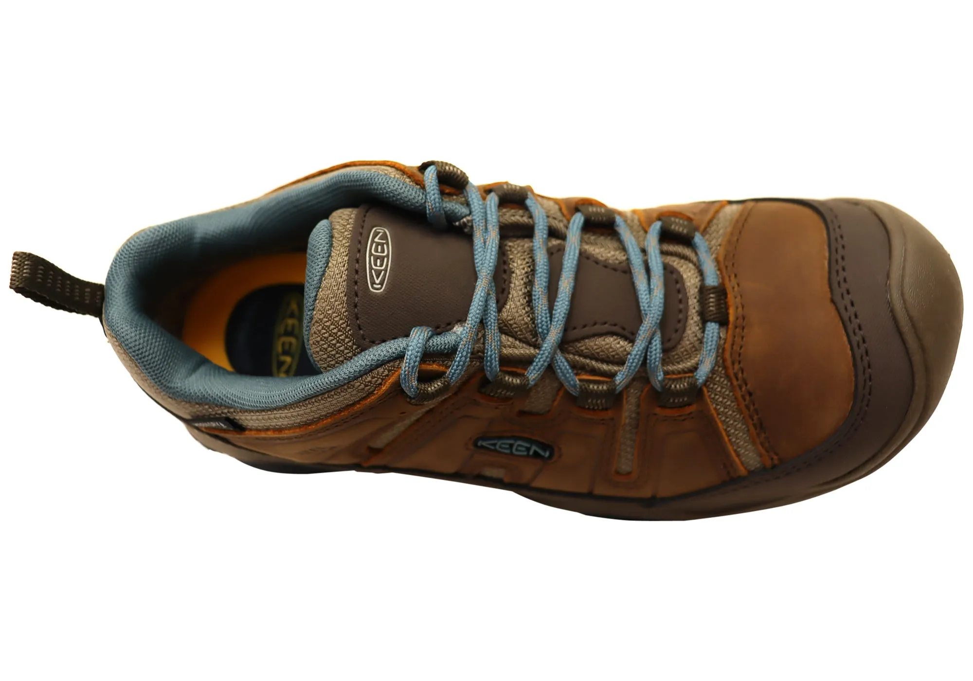 Chaussures de randonnée larges imperméables pour femmes en cuir Keen Circadia