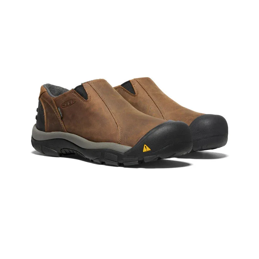 Chaussures Keen pour Hommes Brixen Low WP Ardoise Noir/Brun Garance