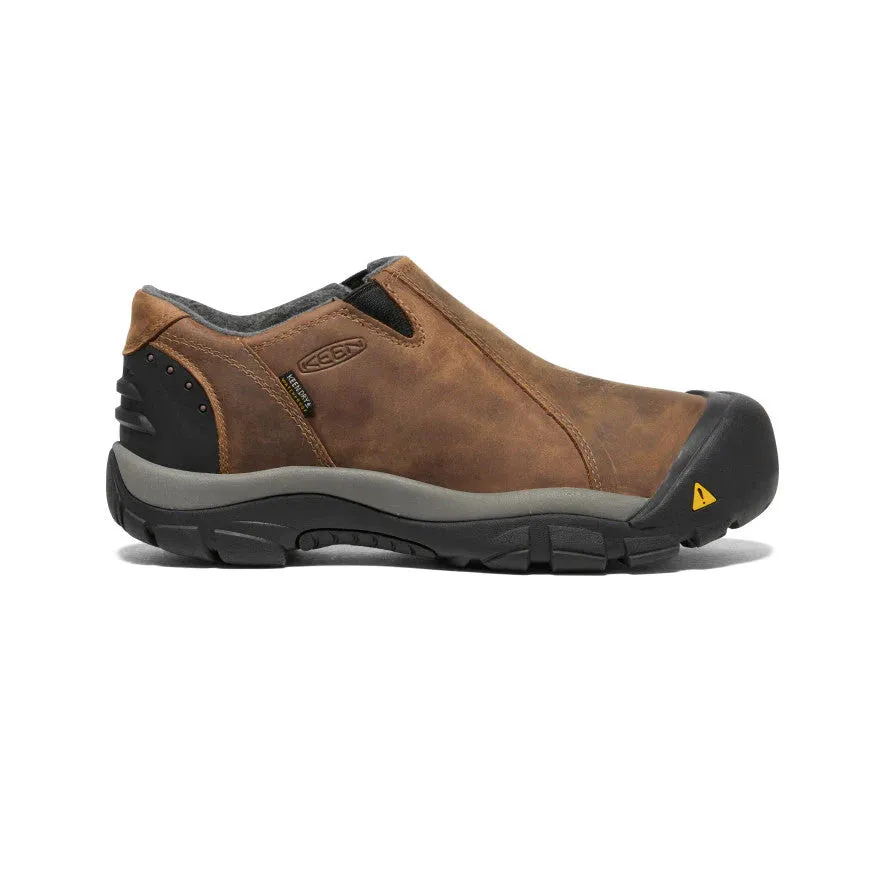 Chaussures Keen pour Hommes Brixen Low WP Ardoise Noir/Brun Garance