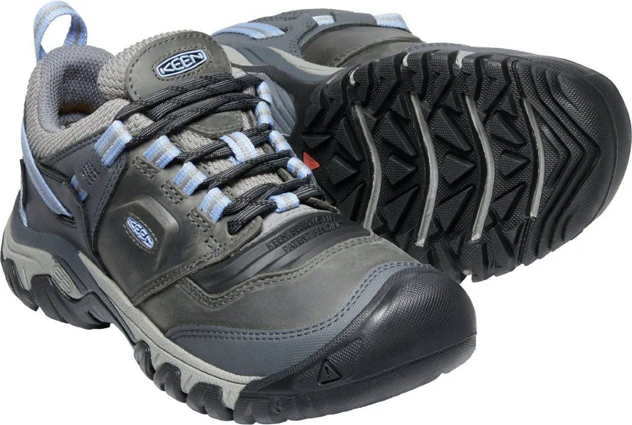 Chaussures Keen Ridge Flex WP Acier/Hortensia
