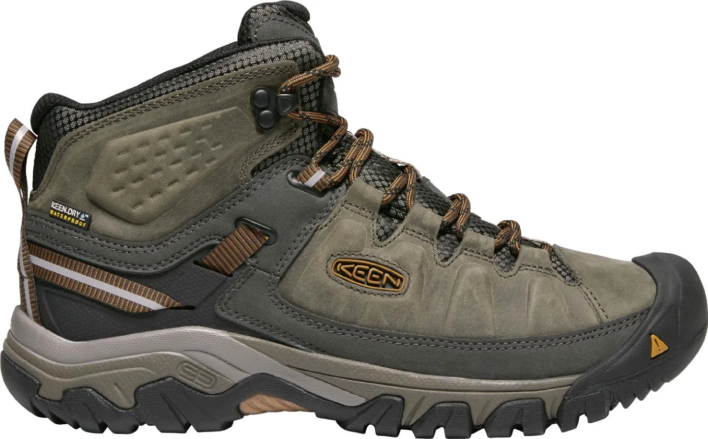 Chaussures Keen Targhee III Mid Imperméables Noir Olive/Brun Doré