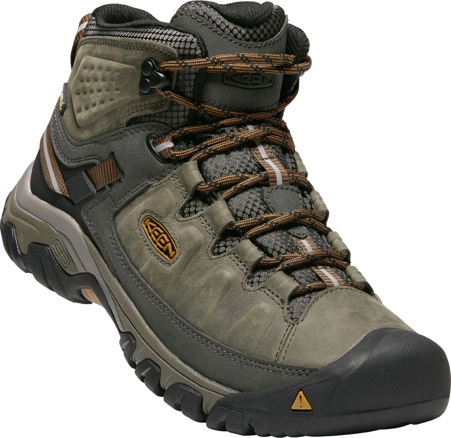 Chaussures Keen Targhee III Mid Imperméables Noir Olive/Brun Doré