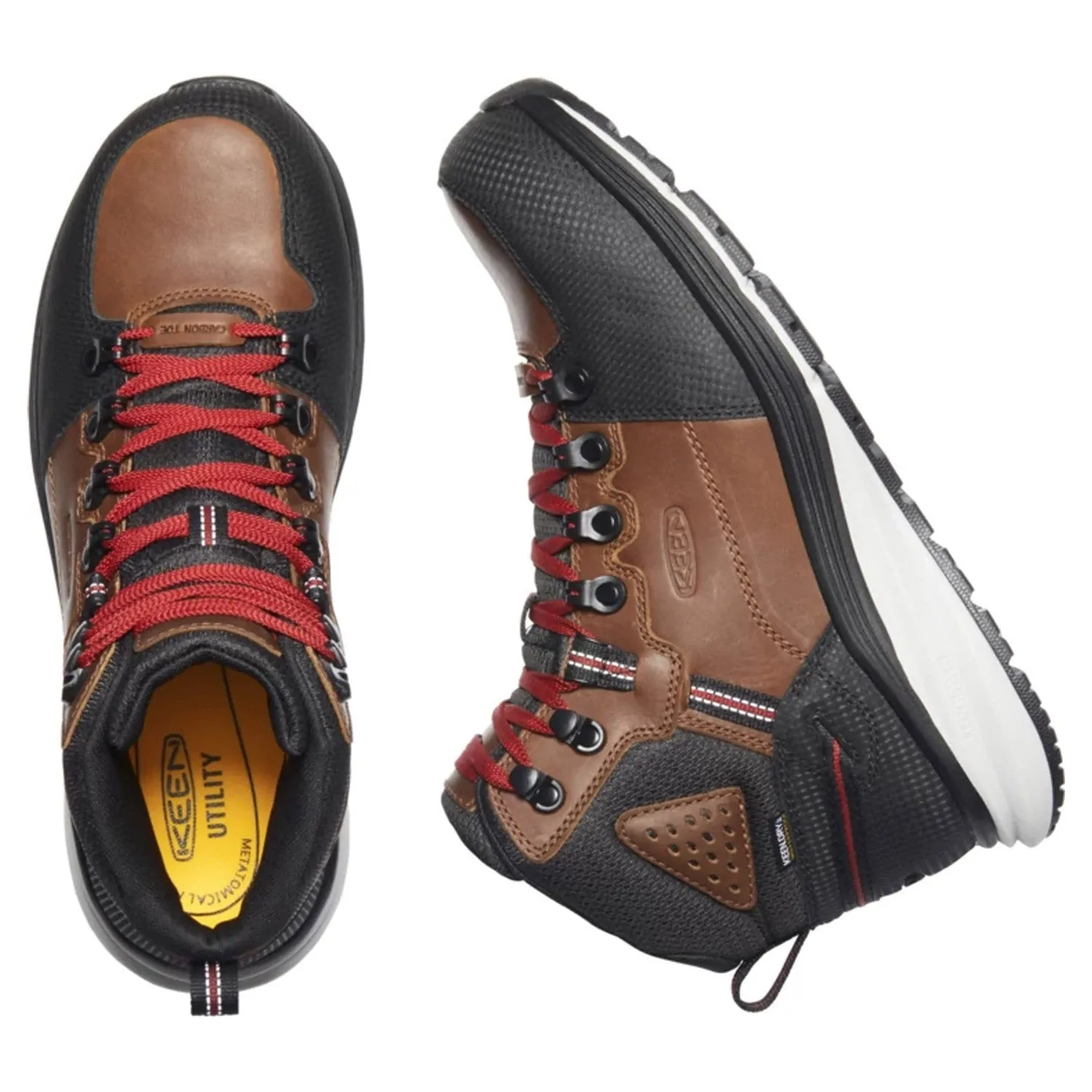 KEEN Utility Chaussure de travail imperméable pour homme Red Hook avec embout en fibre de carbone