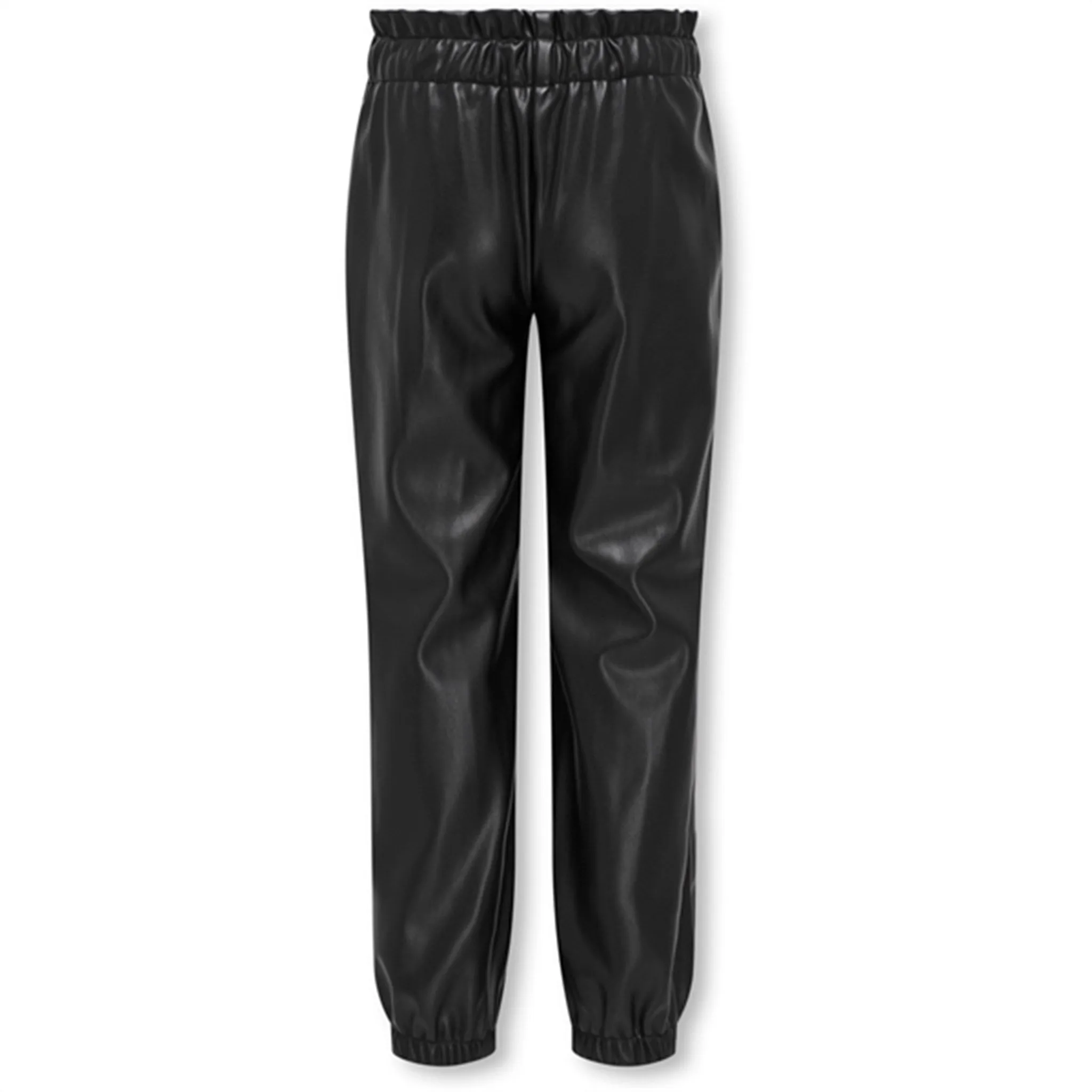 Pantalons en Simili-Cuir Noir Blake Enfants Uniquement