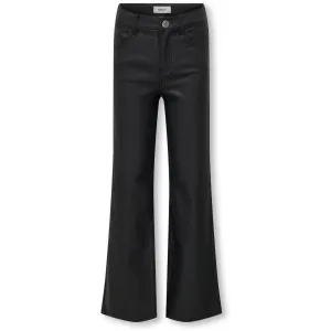 kids ONLY Black Juicy-Nya Wide Coated Pants Kids Only