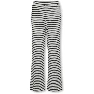 kids ONLY Cloud Dancer Black Georgina Striped Pants Kids Only
