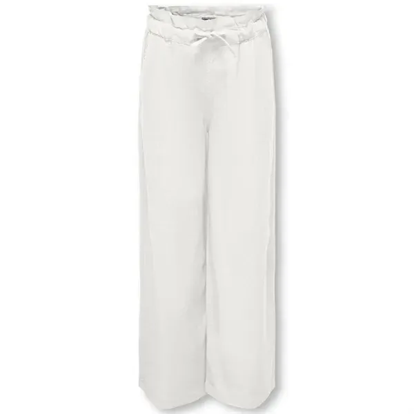 Pantalon large en lin Cloud Dancer Caro pour enfants uniquement