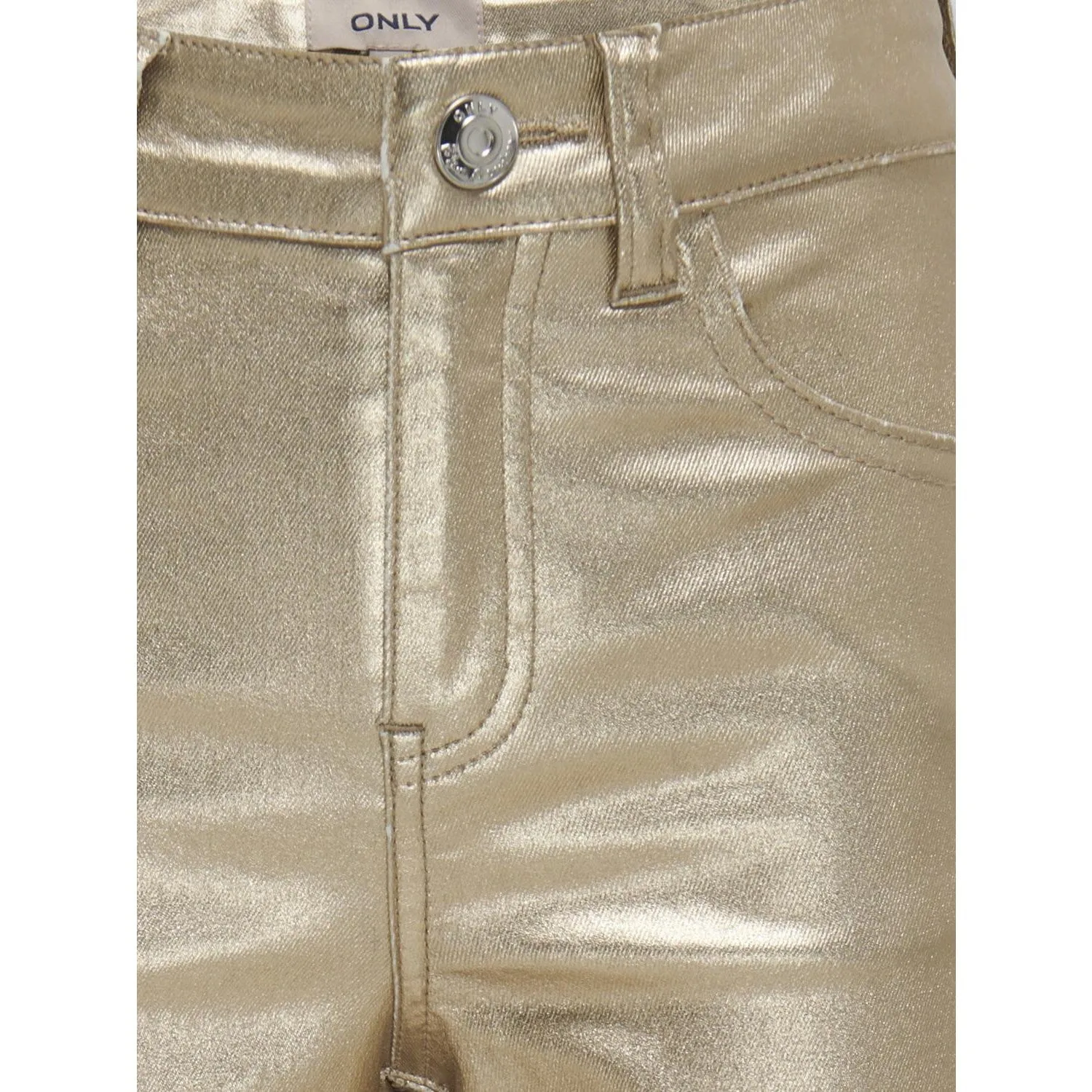 Pantalons Métallisés Larges et Juteux de Couleur Or Exclusivement pour Enfants