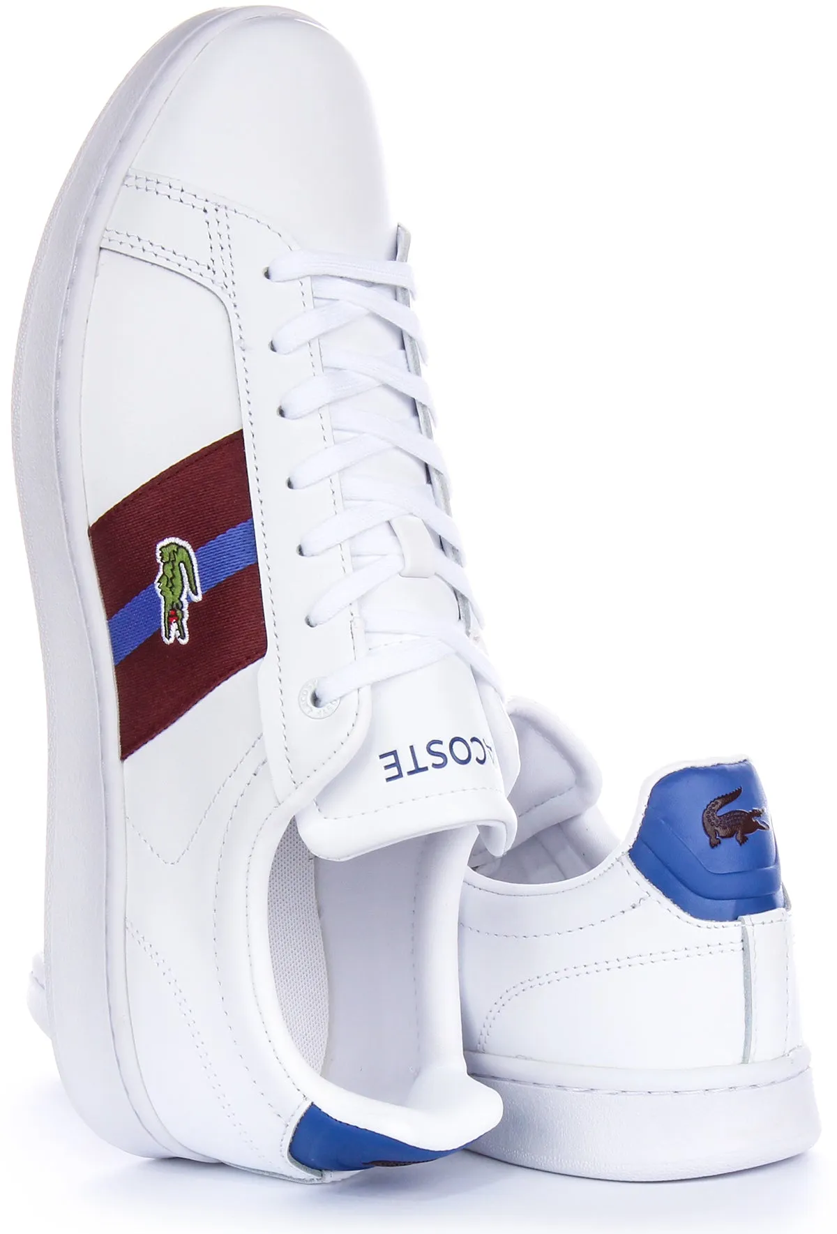 Lacoste Carnaby Pro CGR en Blanc Bourgogne pour Hommes Chaussures Lacoste