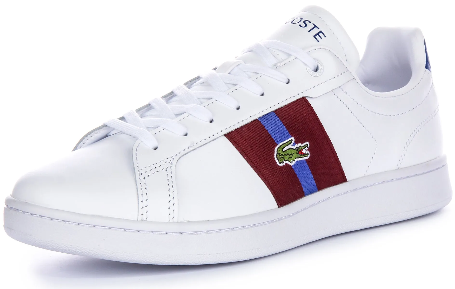 Lacoste Carnaby Pro CGR en Blanc Bourgogne pour Hommes Chaussures Lacoste