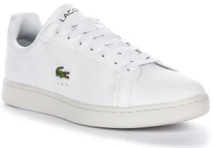 Lacoste Carnaby Pro In White Green For Men Shoes Lacoste