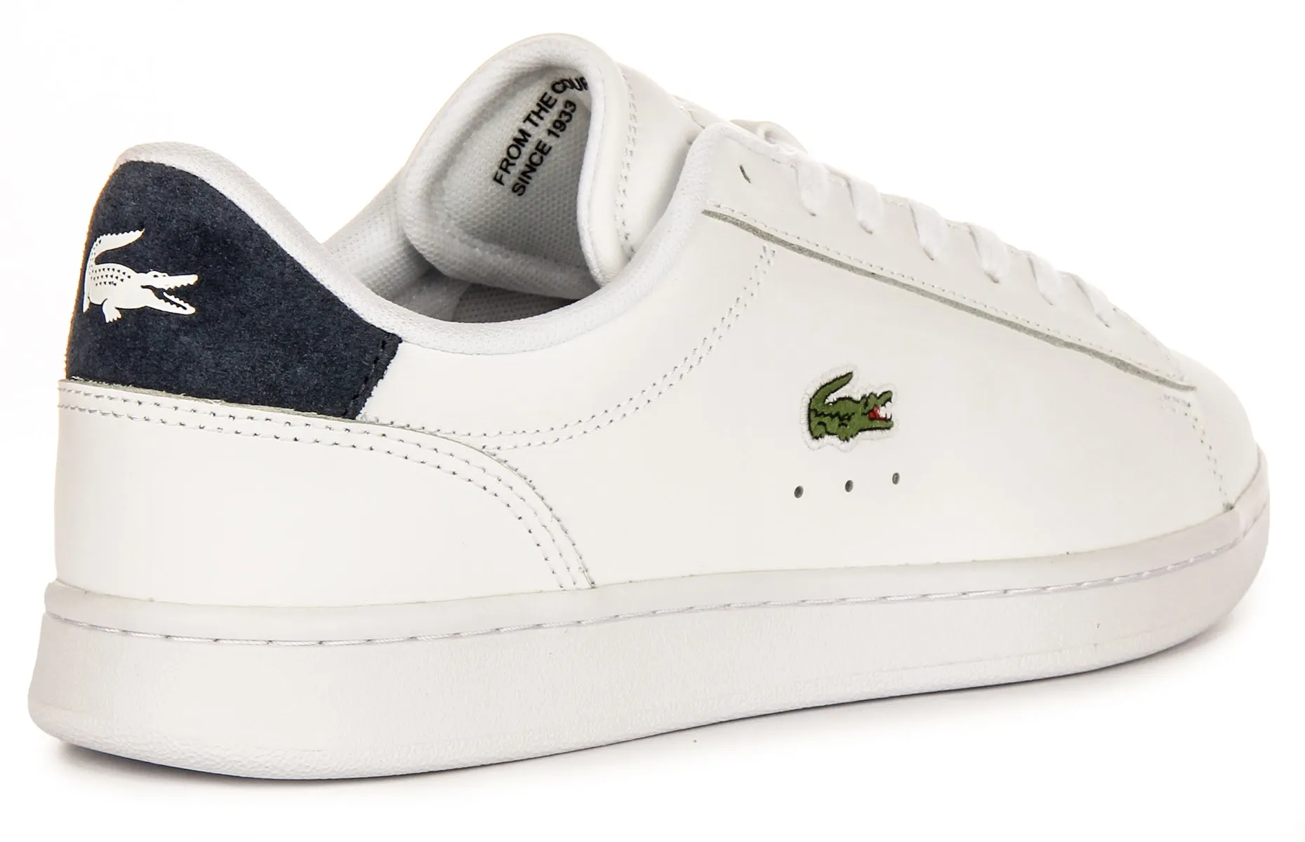 Chaussures Lacoste Carnaby Set Blanc Marine Pour Homme