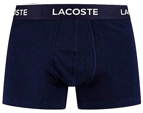 Boxers en Coton Élastique Lacoste en Bleu Marine et Rouge Pour Hommes Chaussures Lacoste