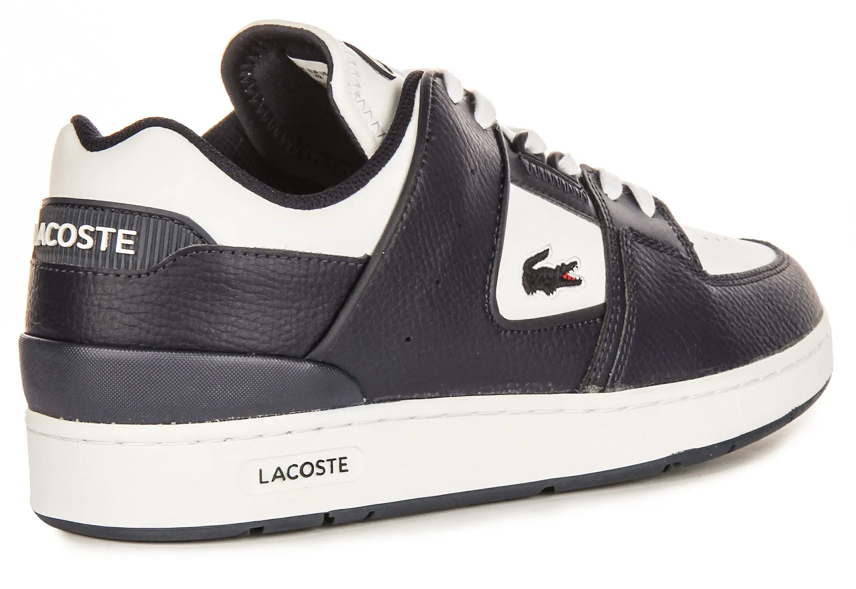 Chaussures Lacoste Court Cage en Bleu Marine et Blanc pour Homme