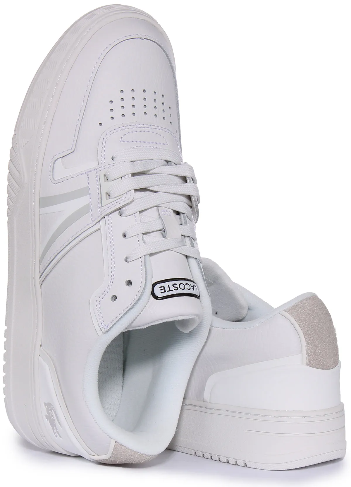 Lacoste L001 0321 1 En Off White Pour Hommes Chaussures Lacoste
