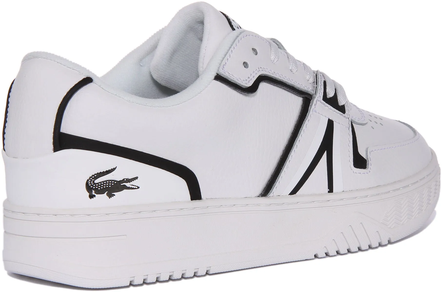 Lacoste L001 123 7 En Blanc Noir Pour Hommes Chaussures Lacoste