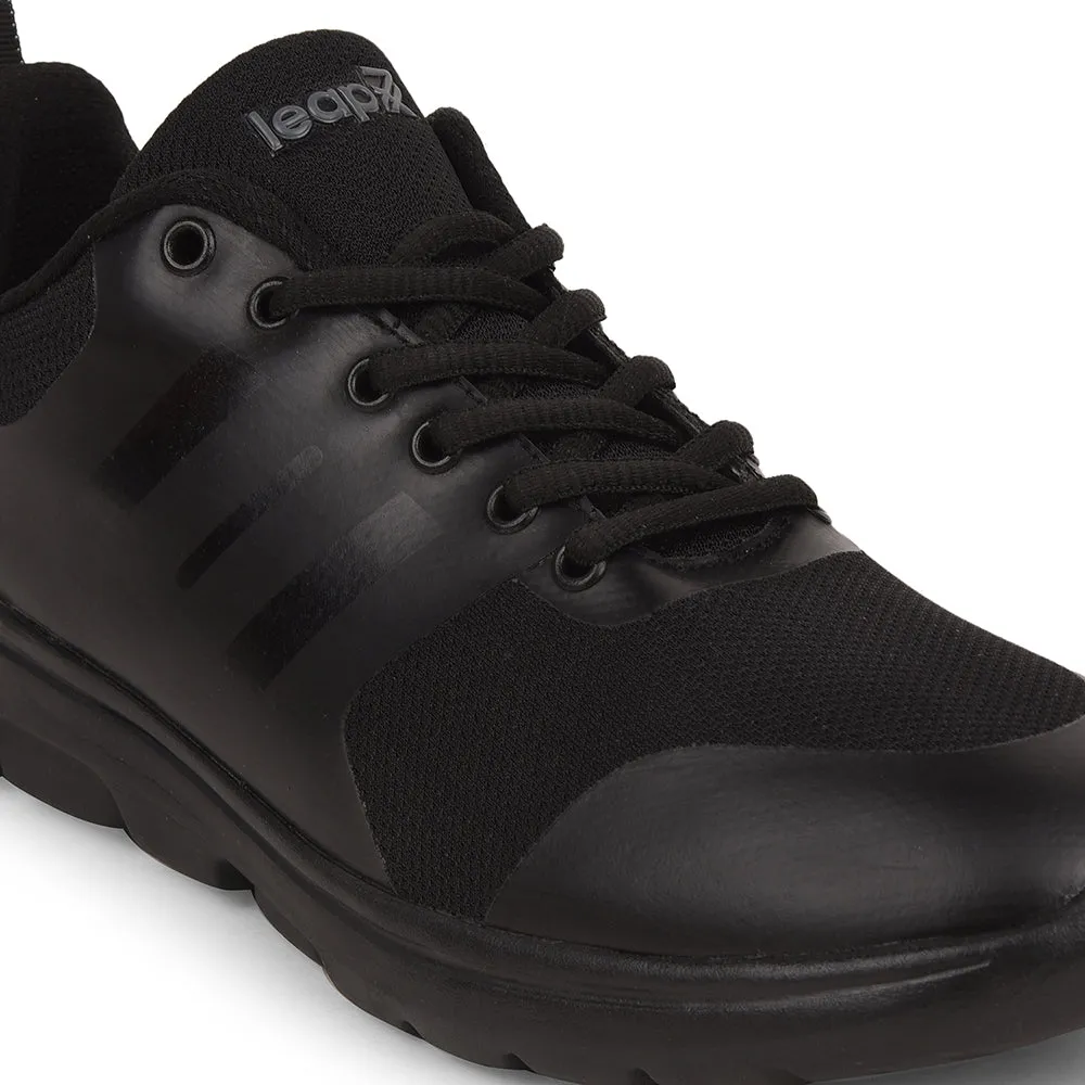 Chaussures décontractées à lacets Leap7x Noir pour hommes TRIVSKO-2E par Liberty