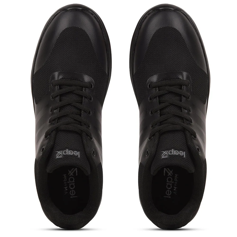 Chaussures décontractées à lacets Leap7x Noir pour hommes TRIVSKO-2E par Liberty