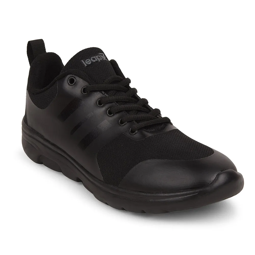 Chaussures décontractées à lacets Leap7x Noir pour hommes TRIVSKO-2E par Liberty