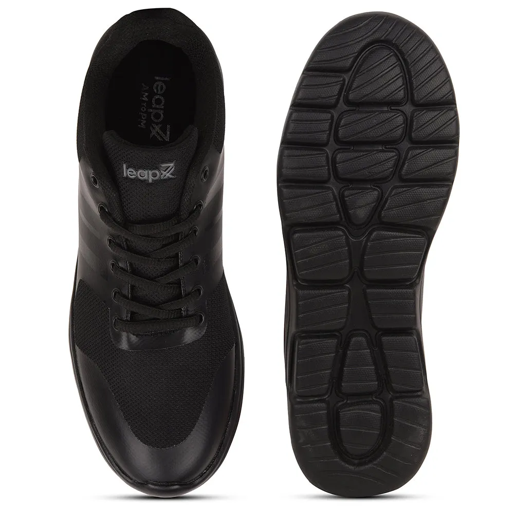 Chaussures décontractées à lacets Leap7x Noir pour hommes TRIVSKO-2E par Liberty
