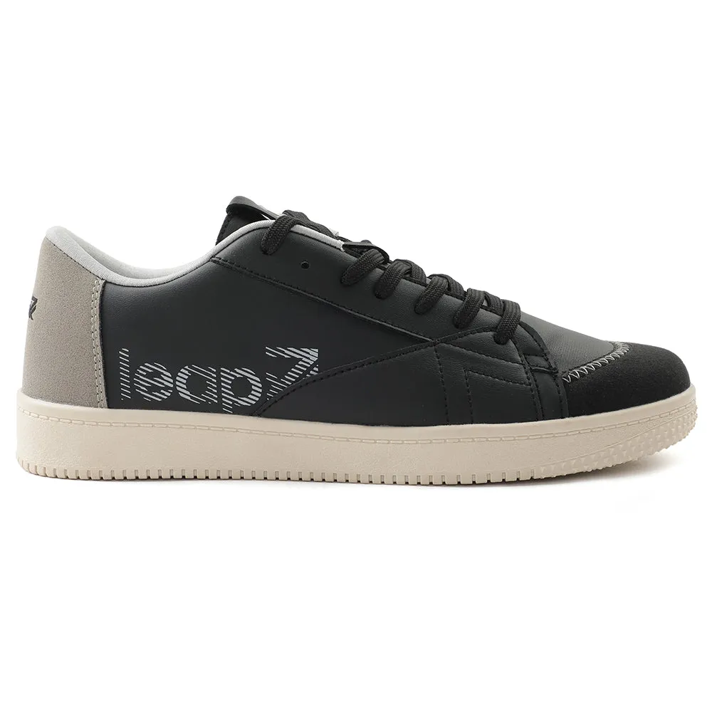 Leap7x Chaussures de Sport Décontractées à Lacets Noires Pour Hommes NEXTER-1E Par Liberty