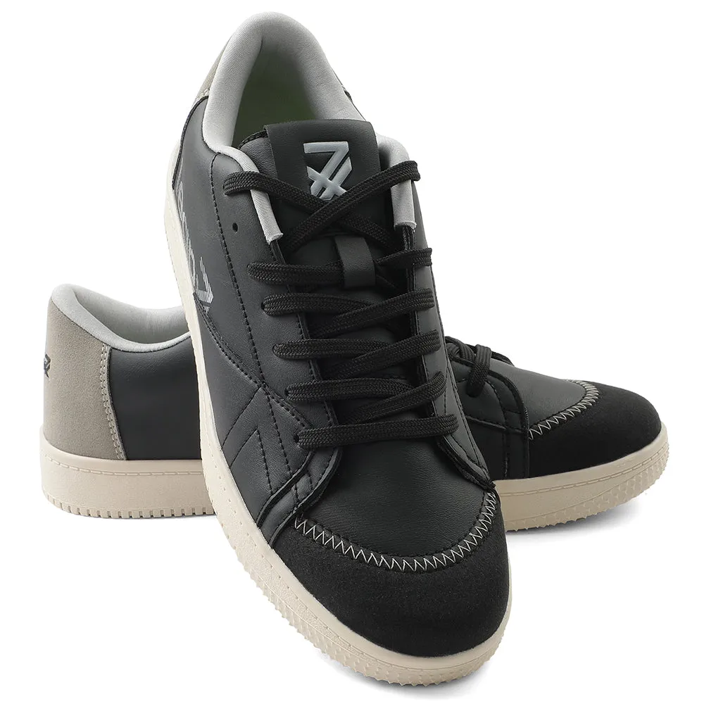 Leap7x Chaussures de Sport Décontractées à Lacets Noires Pour Hommes NEXTER-1E Par Liberty