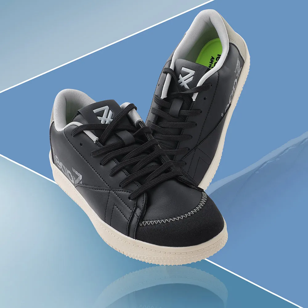 Leap7x Chaussures de Sport Décontractées à Lacets Noires Pour Hommes NEXTER-1E Par Liberty