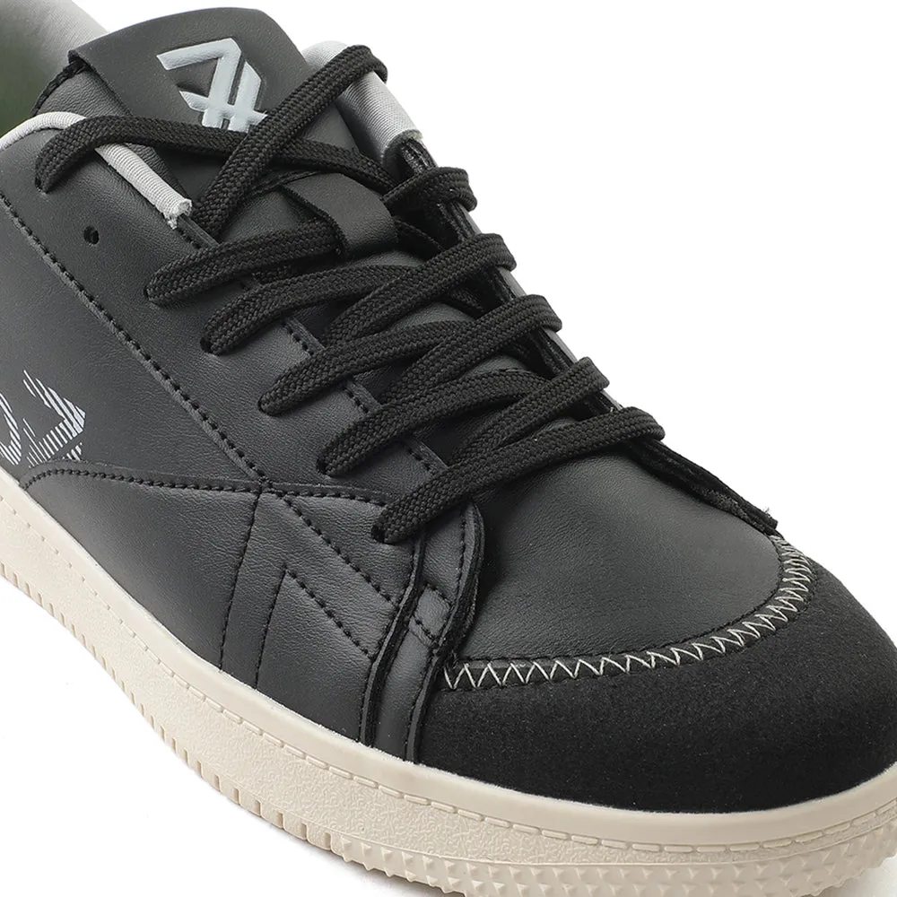 Leap7x Chaussures de Sport Décontractées à Lacets Noires Pour Hommes NEXTER-1E Par Liberty