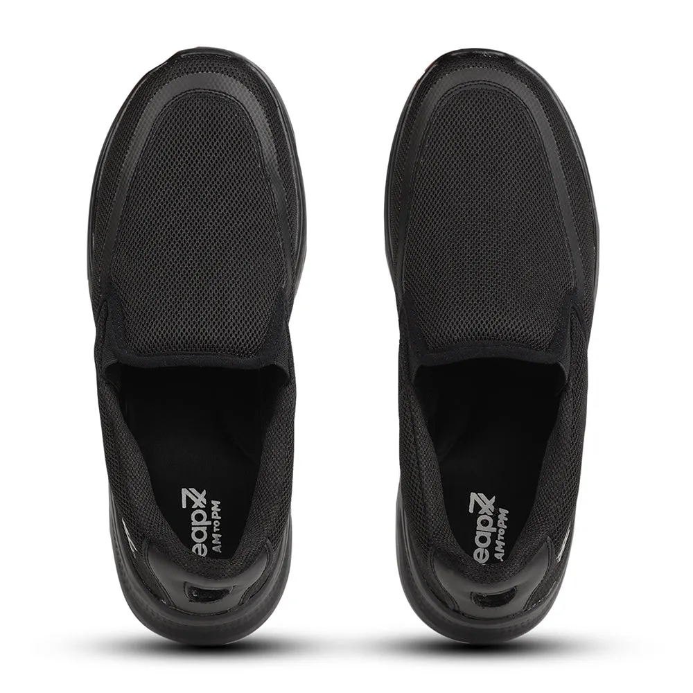 Chaussures décontractées sans lacets Leap7x Noir pour hommes DENIS-1 par Liberty