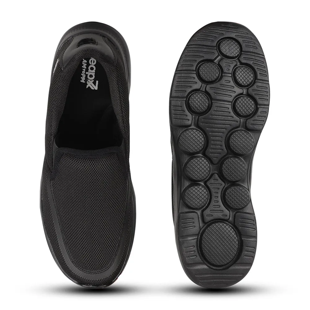 Chaussures décontractées sans lacets Leap7x Noir pour hommes DENIS-1 par Liberty