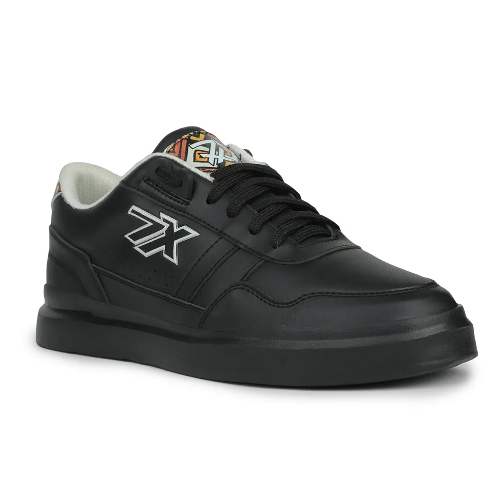 Baskets décontractées noires Leap7x pour hommes NICOLAS-1E par Liberty