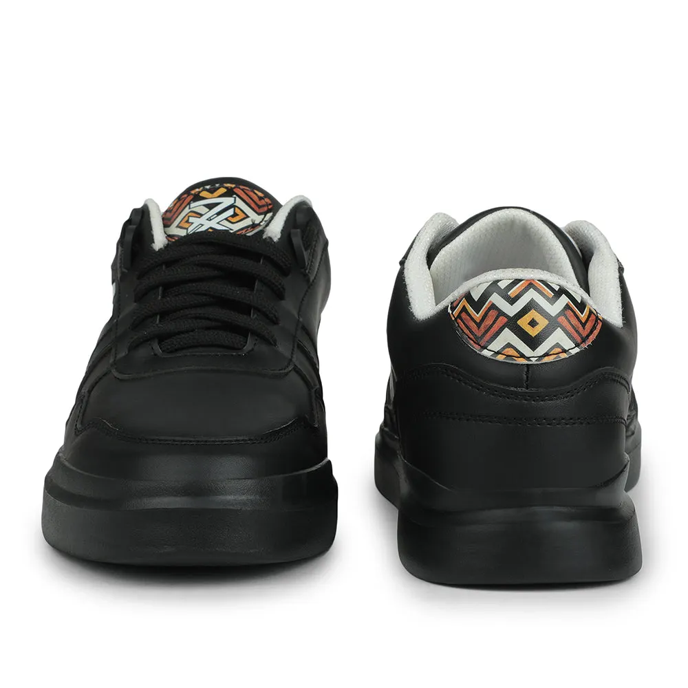 Baskets décontractées noires Leap7x pour hommes NICOLAS-1E par Liberty