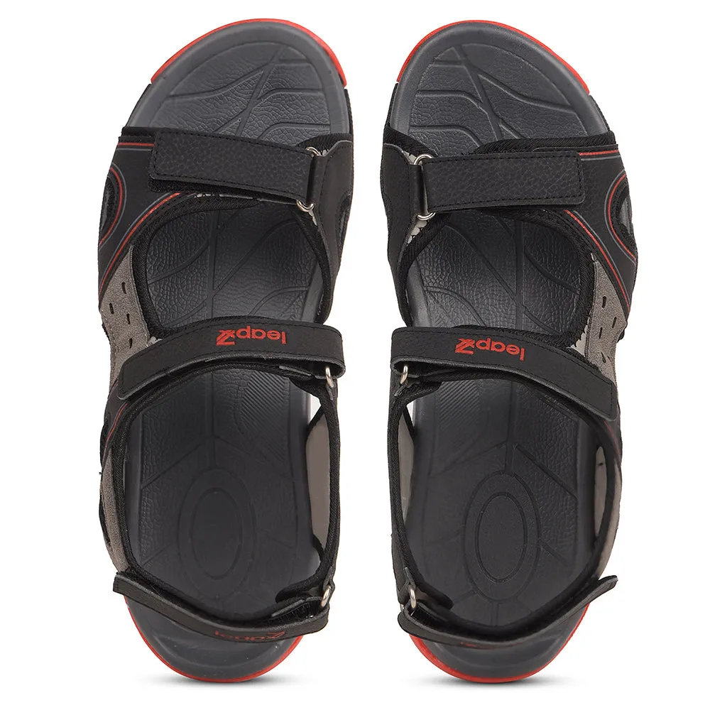 Sandale Sportive Décontractée Leap7x Noir Pour Hommes ALBANIA-2 Par Liberty