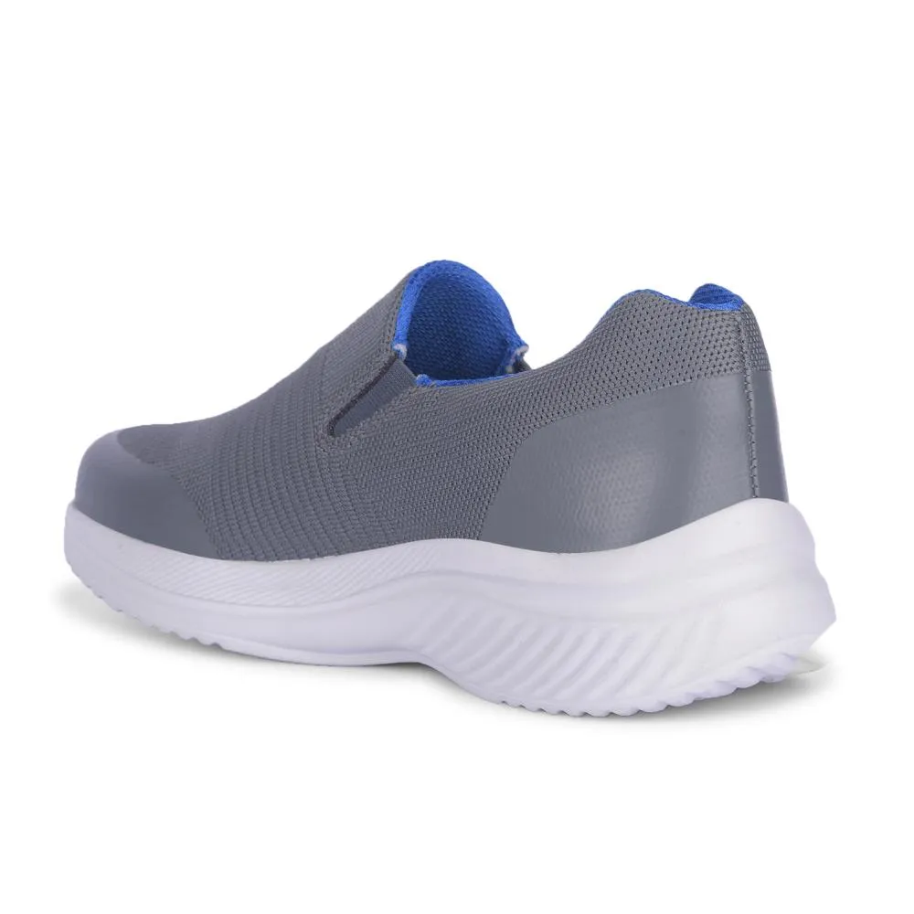Leap7x By Liberty Mens FOTHILS-1E Chaussures de Sport Gris Foncé Sans Lacets
