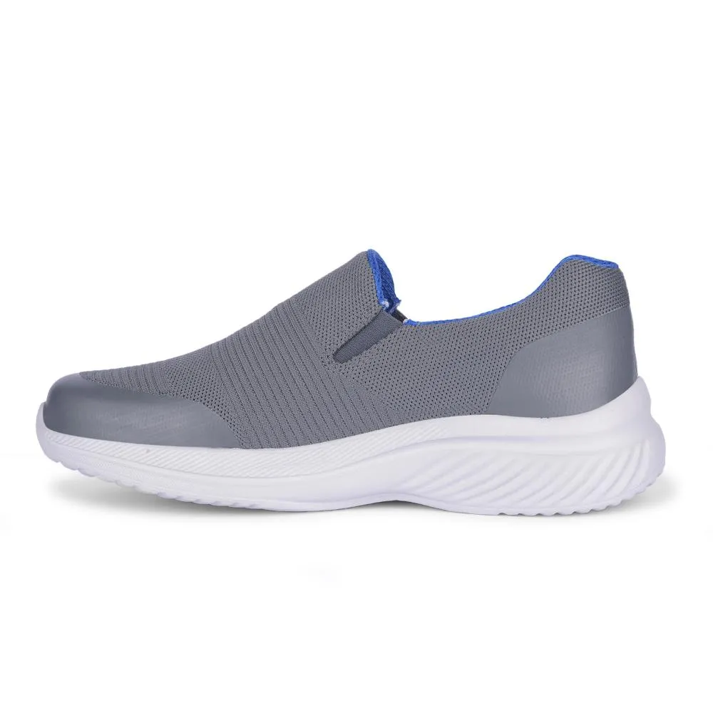 Leap7x By Liberty Mens FOTHILS-1E Chaussures de Sport Gris Foncé Sans Lacets