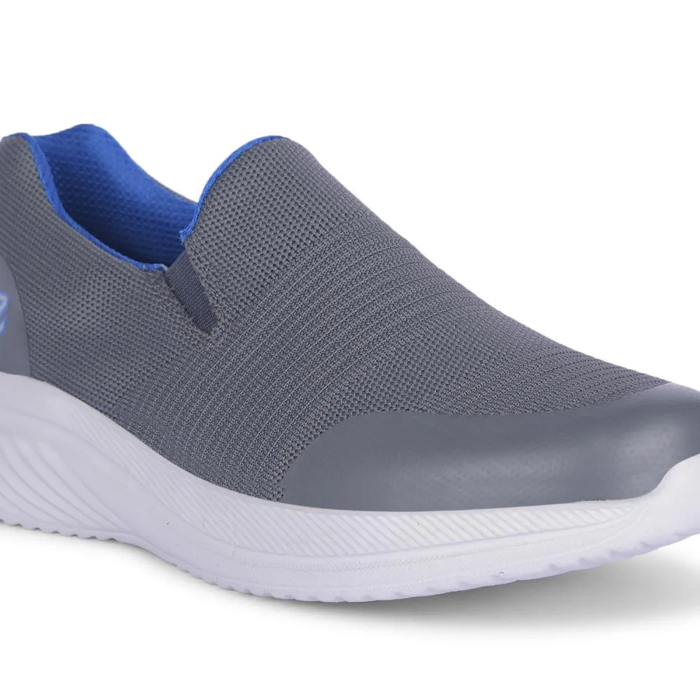 Leap7x By Liberty Mens FOTHILS-1E Chaussures de Sport Gris Foncé Sans Lacets