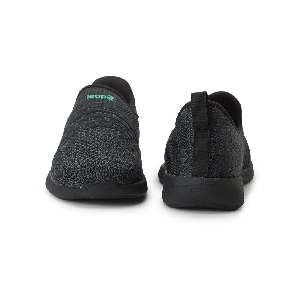 Chaussure décontractée noire sans lacets pour hommes RORY-12 par Liberty