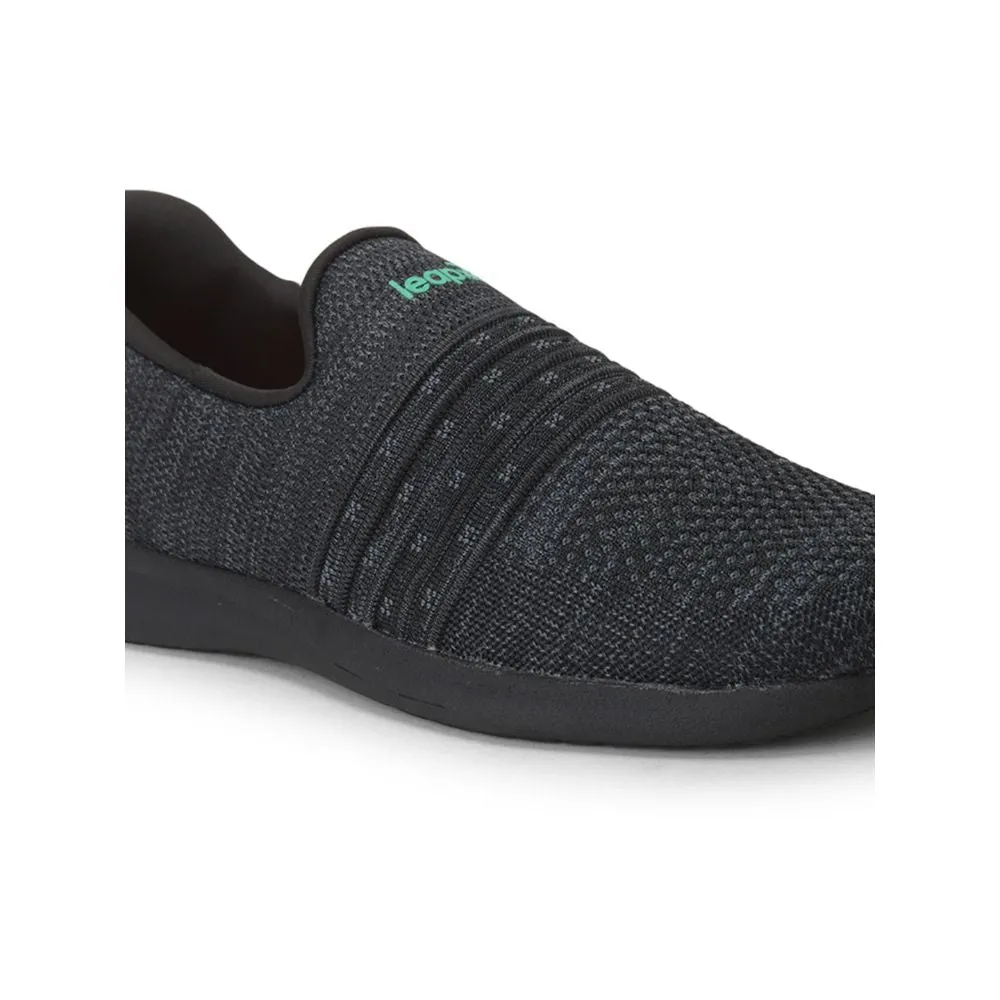 Chaussure décontractée noire sans lacets pour hommes RORY-12 par Liberty