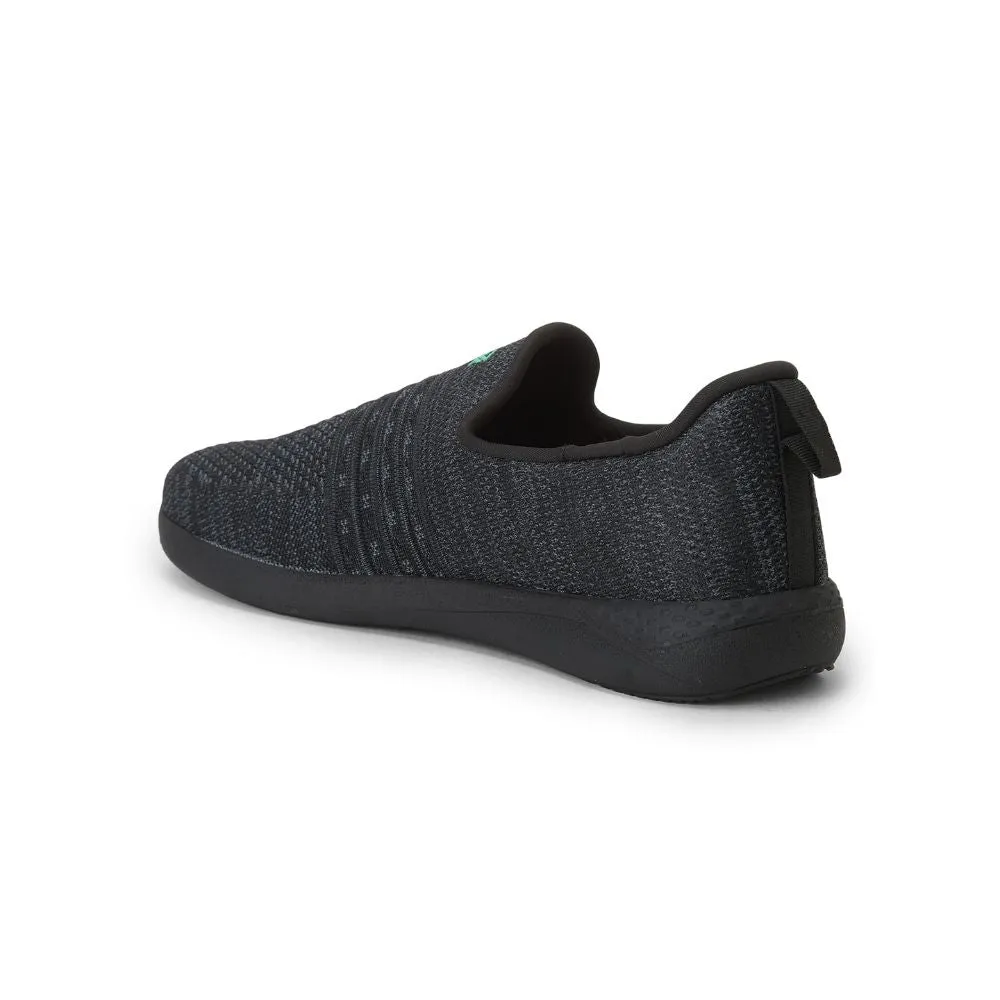 Chaussure décontractée noire sans lacets pour hommes RORY-12 par Liberty