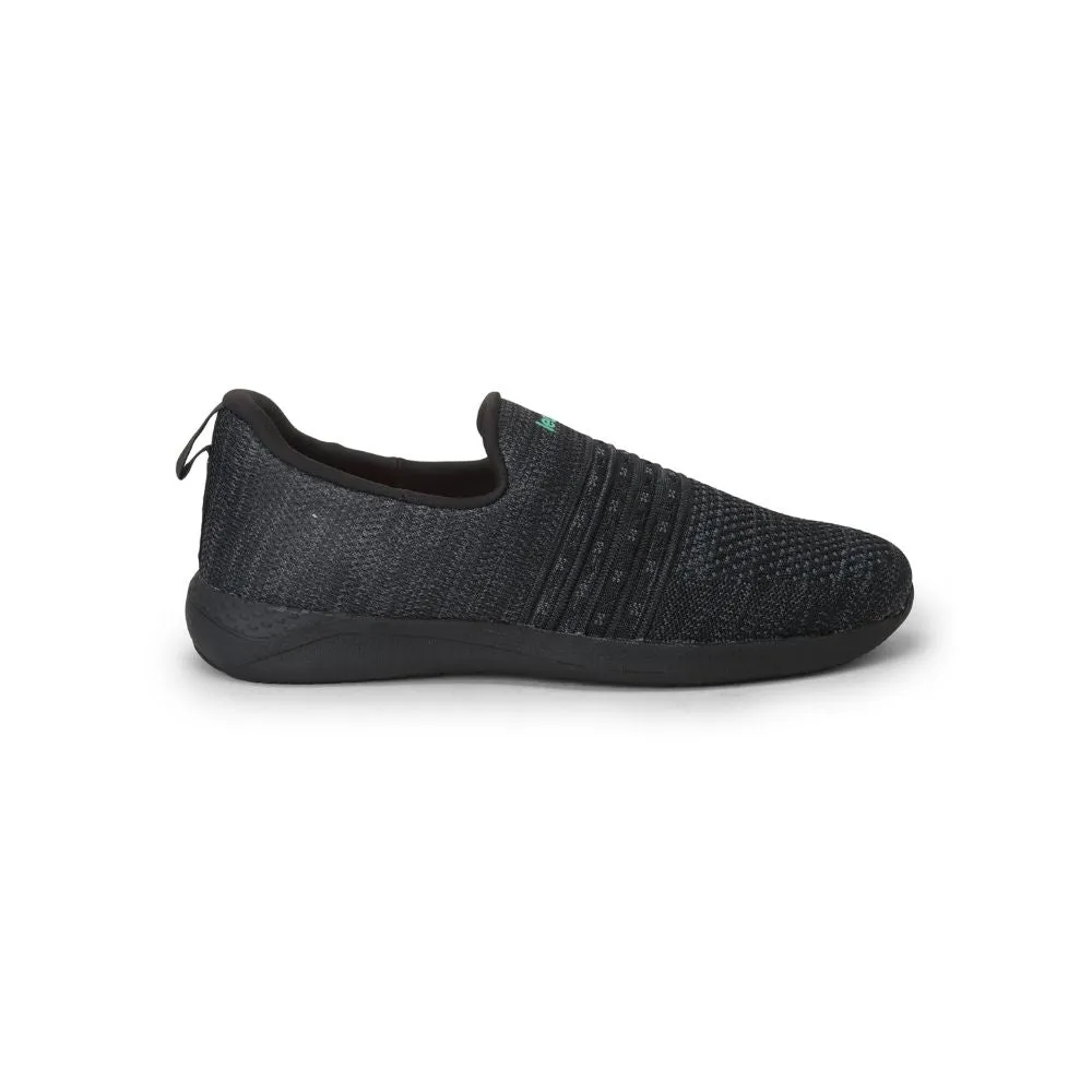 Chaussure décontractée noire sans lacets pour hommes RORY-12 par Liberty