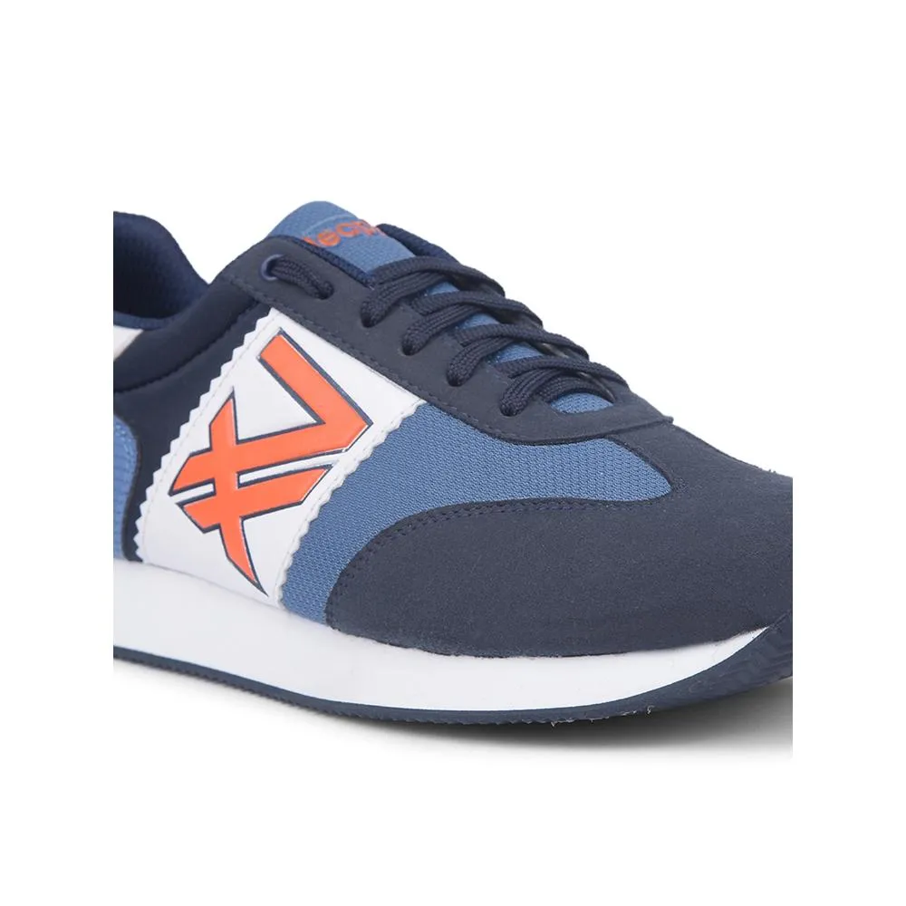 Baskets Casual Liberty Bleu Marine à Lacets Pour Hommes BACKAM-1E Par Liberty