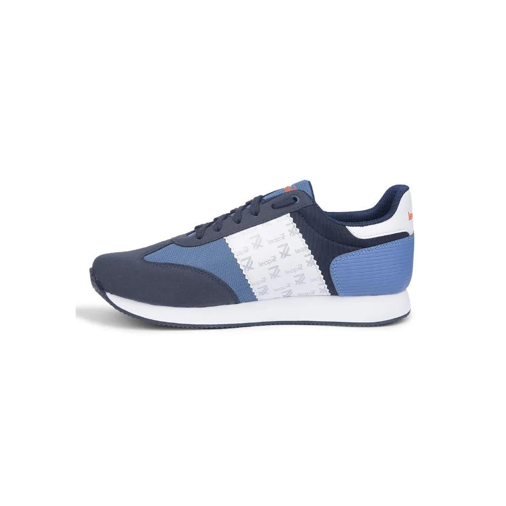 Baskets Casual Liberty Bleu Marine à Lacets Pour Hommes BACKAM-1E Par Liberty