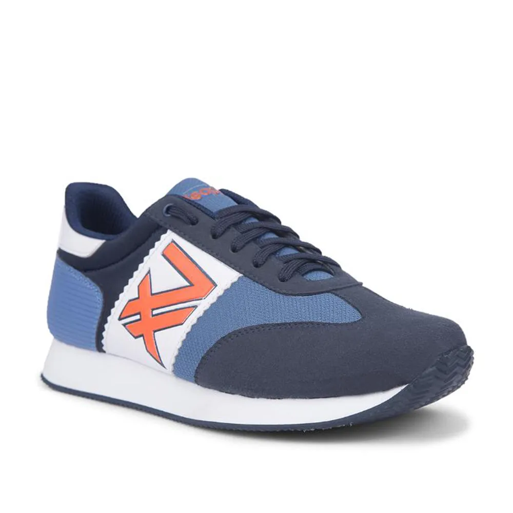 Baskets Casual Liberty Bleu Marine à Lacets Pour Hommes BACKAM-1E Par Liberty