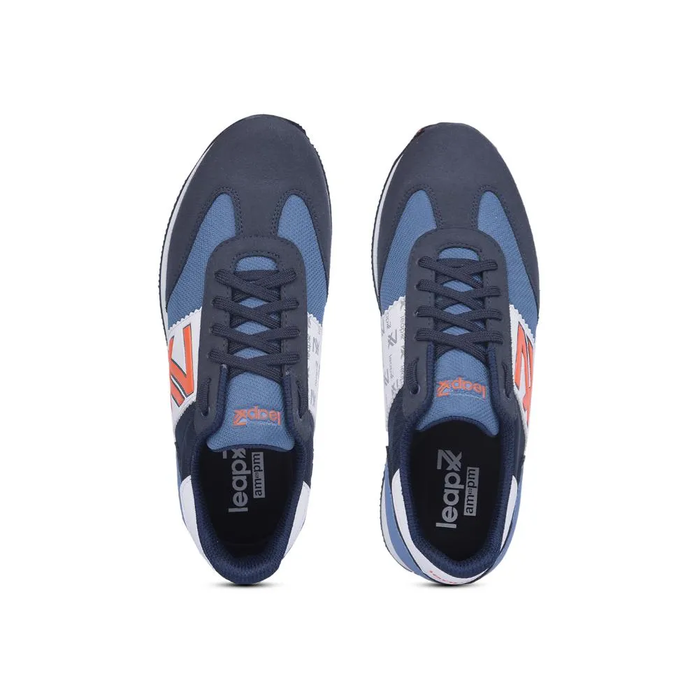 Baskets Casual Liberty Bleu Marine à Lacets Pour Hommes BACKAM-1E Par Liberty