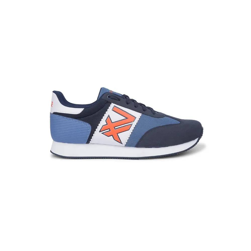 Baskets Casual Liberty Bleu Marine à Lacets Pour Hommes BACKAM-1E Par Liberty