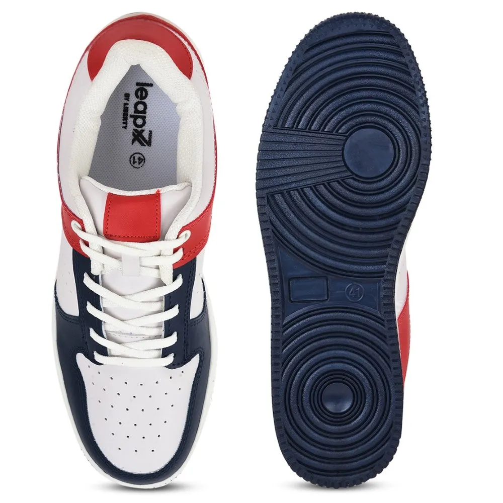 Baskets Casual Lacets Bleu Marine Leap7x Pour Homme SPORTSTAR By Liberty