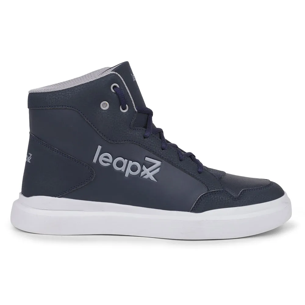 Baskets décontractées à lacets bleu marine Leap7x VENOUR-1E par Liberty