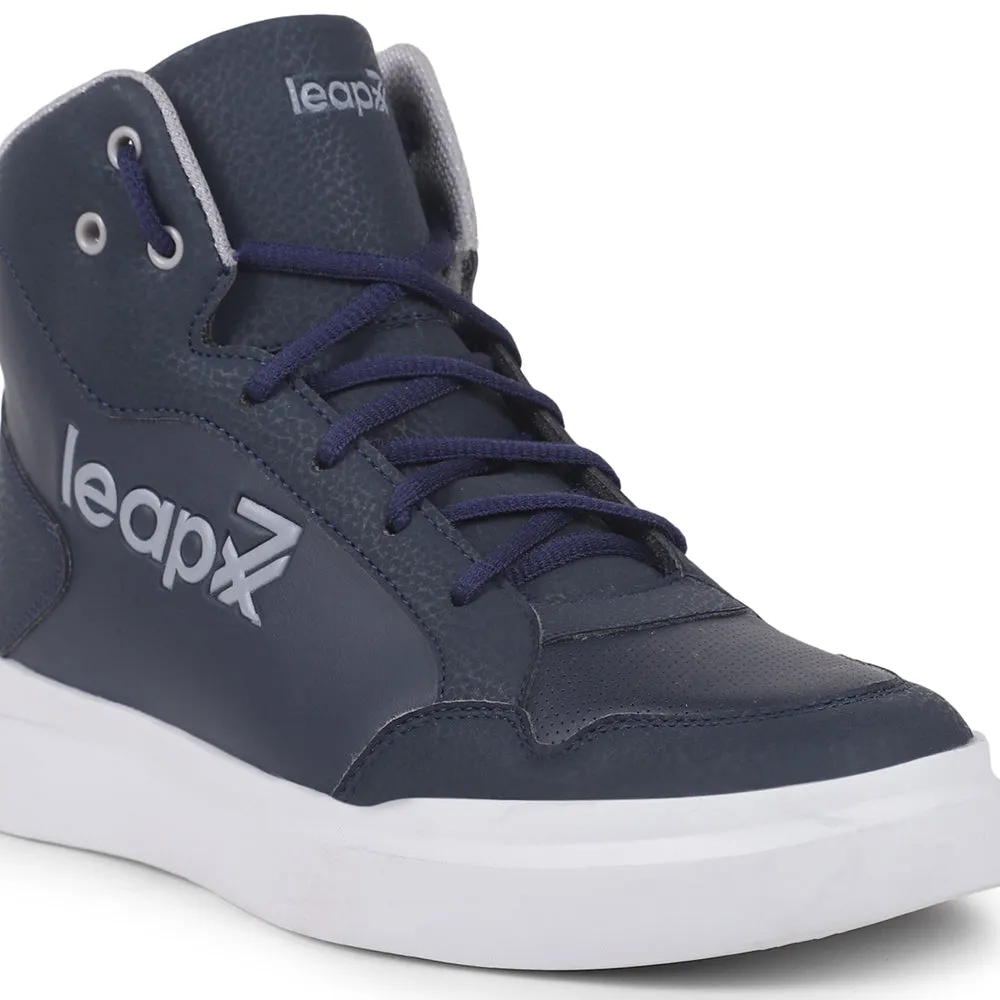 Baskets décontractées à lacets bleu marine Leap7x VENOUR-1E par Liberty